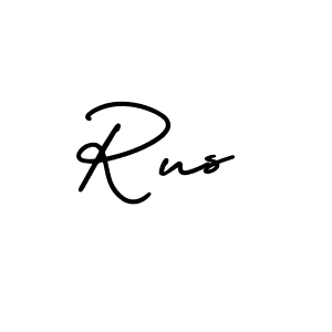 You should practise on your own different ways (AmerikaSignatureDemo-Regular) to write your name (Rus) in signature. don't let someone else do it for you. Rus signature style 3 images and pictures png