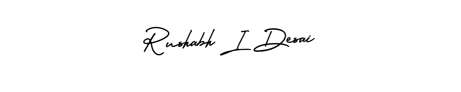 Also we have Rushabh I Desai name is the best signature style. Create professional handwritten signature collection using AmerikaSignatureDemo-Regular autograph style. Rushabh I Desai signature style 3 images and pictures png