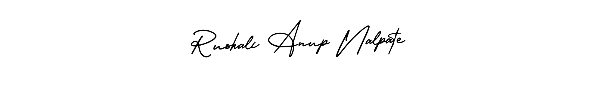 Design your own signature with our free online signature maker. With this signature software, you can create a handwritten (AmerikaSignatureDemo-Regular) signature for name Rushali Anup Nalpate. Rushali Anup Nalpate signature style 3 images and pictures png