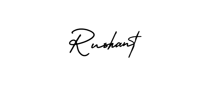 AmerikaSignatureDemo-Regular is a professional signature style that is perfect for those who want to add a touch of class to their signature. It is also a great choice for those who want to make their signature more unique. Get Rushant name to fancy signature for free. Rushant signature style 3 images and pictures png