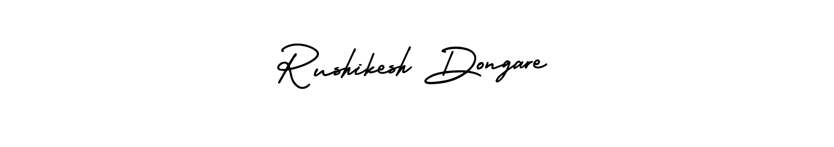 The best way (AmerikaSignatureDemo-Regular) to make a short signature is to pick only two or three words in your name. The name Rushikesh Dongare include a total of six letters. For converting this name. Rushikesh Dongare signature style 3 images and pictures png