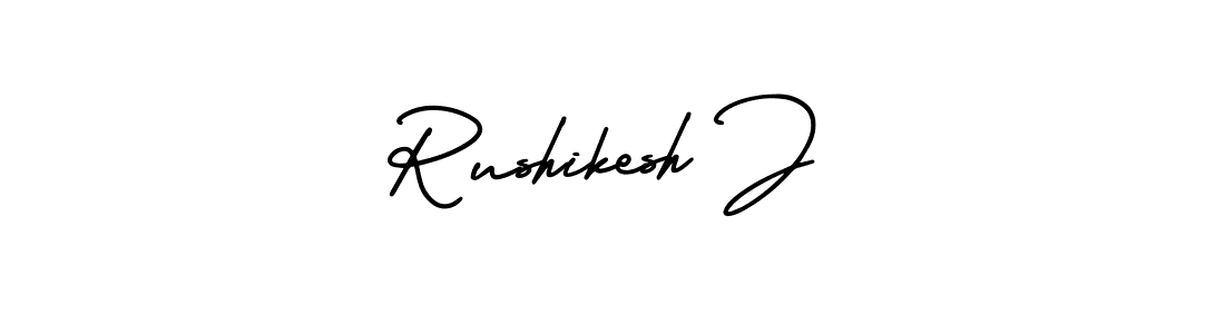 Best and Professional Signature Style for Rushikesh J. AmerikaSignatureDemo-Regular Best Signature Style Collection. Rushikesh J signature style 3 images and pictures png