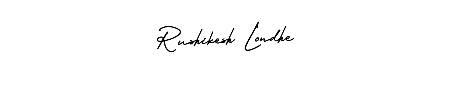 if you are searching for the best signature style for your name Rushikesh Londhe. so please give up your signature search. here we have designed multiple signature styles  using AmerikaSignatureDemo-Regular. Rushikesh Londhe signature style 3 images and pictures png