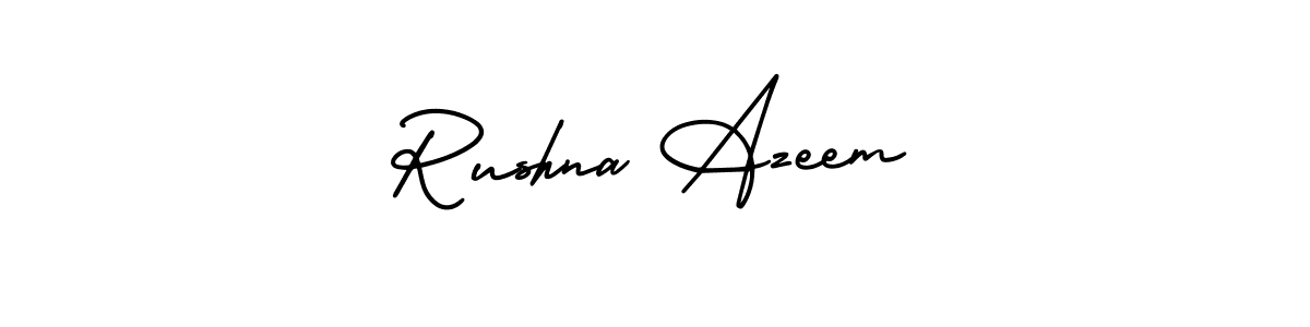 Check out images of Autograph of Rushna Azeem name. Actor Rushna Azeem Signature Style. AmerikaSignatureDemo-Regular is a professional sign style online. Rushna Azeem signature style 3 images and pictures png