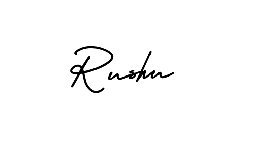 Also we have Rushu name is the best signature style. Create professional handwritten signature collection using AmerikaSignatureDemo-Regular autograph style. Rushu signature style 3 images and pictures png