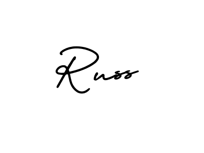 Create a beautiful signature design for name Russ. With this signature (AmerikaSignatureDemo-Regular) fonts, you can make a handwritten signature for free. Russ signature style 3 images and pictures png