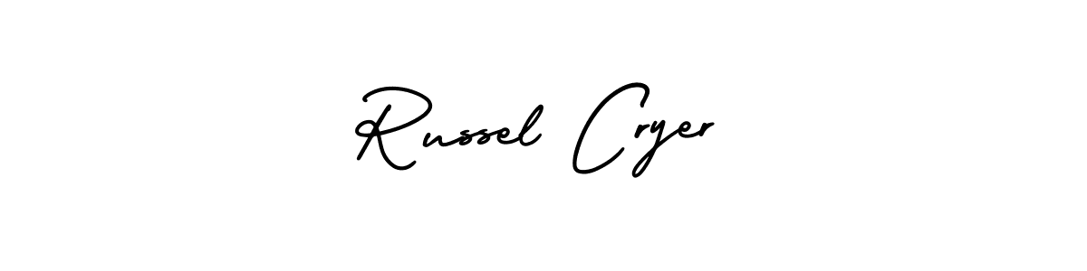 Create a beautiful signature design for name Russel Cryer. With this signature (AmerikaSignatureDemo-Regular) fonts, you can make a handwritten signature for free. Russel Cryer signature style 3 images and pictures png