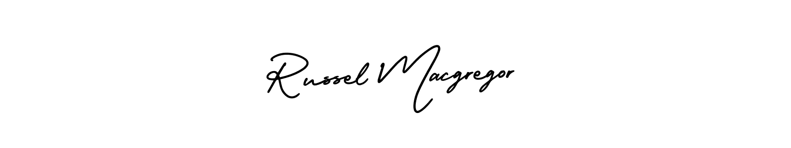 AmerikaSignatureDemo-Regular is a professional signature style that is perfect for those who want to add a touch of class to their signature. It is also a great choice for those who want to make their signature more unique. Get Russel Macgregor name to fancy signature for free. Russel Macgregor signature style 3 images and pictures png