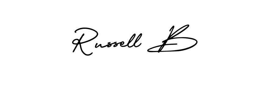 Also You can easily find your signature by using the search form. We will create Russell B name handwritten signature images for you free of cost using AmerikaSignatureDemo-Regular sign style. Russell B signature style 3 images and pictures png