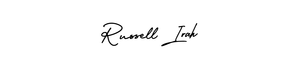Design your own signature with our free online signature maker. With this signature software, you can create a handwritten (AmerikaSignatureDemo-Regular) signature for name Russell Irah. Russell Irah signature style 3 images and pictures png