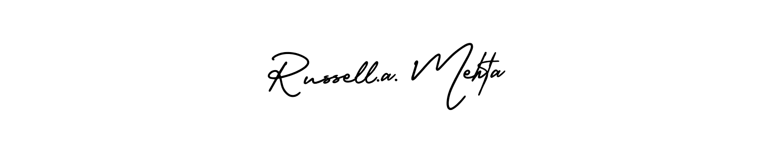Here are the top 10 professional signature styles for the name Russell.a. Mehta. These are the best autograph styles you can use for your name. Russell.a. Mehta signature style 3 images and pictures png