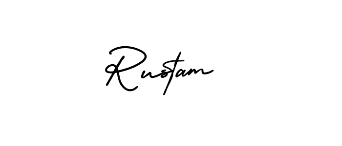 Best and Professional Signature Style for Rustam . AmerikaSignatureDemo-Regular Best Signature Style Collection. Rustam  signature style 3 images and pictures png