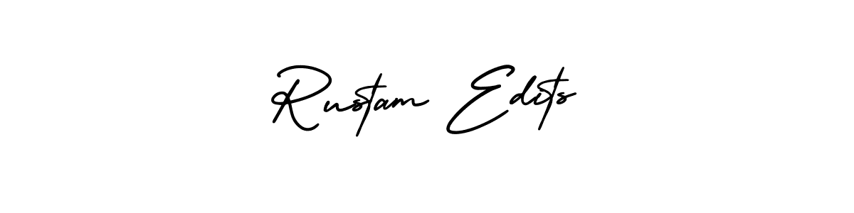 Create a beautiful signature design for name Rustam Edits. With this signature (AmerikaSignatureDemo-Regular) fonts, you can make a handwritten signature for free. Rustam Edits signature style 3 images and pictures png