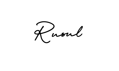 Similarly AmerikaSignatureDemo-Regular is the best handwritten signature design. Signature creator online .You can use it as an online autograph creator for name Rusul. Rusul signature style 3 images and pictures png