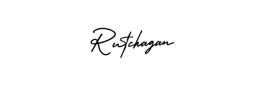 How to make Rutchagan signature? AmerikaSignatureDemo-Regular is a professional autograph style. Create handwritten signature for Rutchagan name. Rutchagan signature style 3 images and pictures png