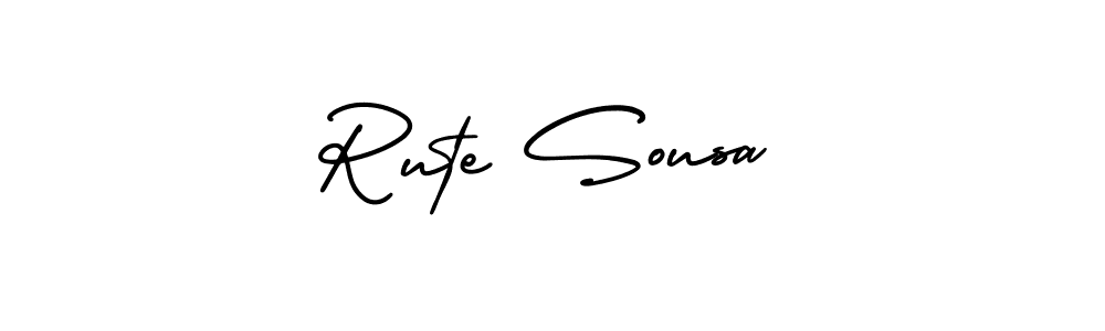 Rute Sousa stylish signature style. Best Handwritten Sign (AmerikaSignatureDemo-Regular) for my name. Handwritten Signature Collection Ideas for my name Rute Sousa. Rute Sousa signature style 3 images and pictures png