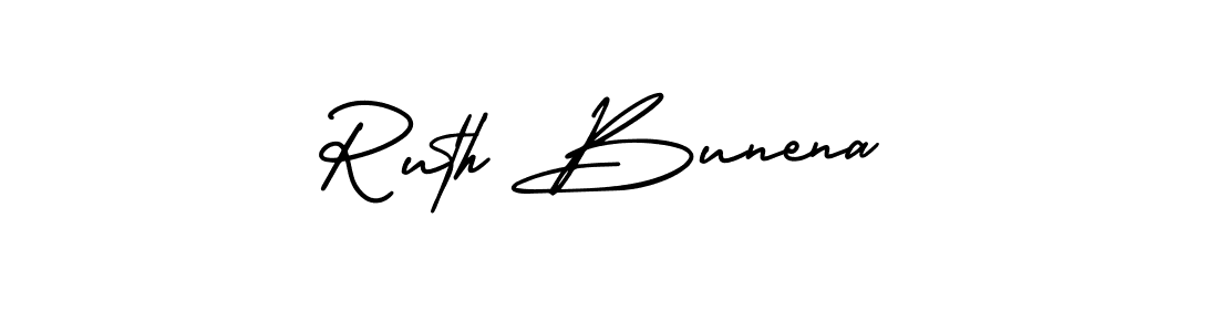 Best and Professional Signature Style for Ruth Bunena. AmerikaSignatureDemo-Regular Best Signature Style Collection. Ruth Bunena signature style 3 images and pictures png