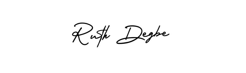 Also You can easily find your signature by using the search form. We will create Ruth Degbe name handwritten signature images for you free of cost using AmerikaSignatureDemo-Regular sign style. Ruth Degbe signature style 3 images and pictures png