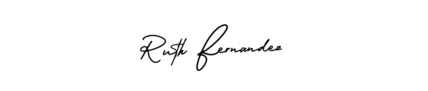 How to make Ruth Fernandez name signature. Use AmerikaSignatureDemo-Regular style for creating short signs online. This is the latest handwritten sign. Ruth Fernandez signature style 3 images and pictures png