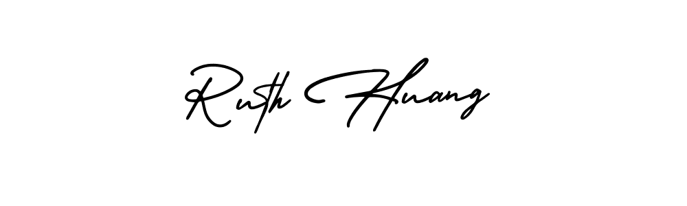 Make a beautiful signature design for name Ruth Huang. With this signature (AmerikaSignatureDemo-Regular) style, you can create a handwritten signature for free. Ruth Huang signature style 3 images and pictures png