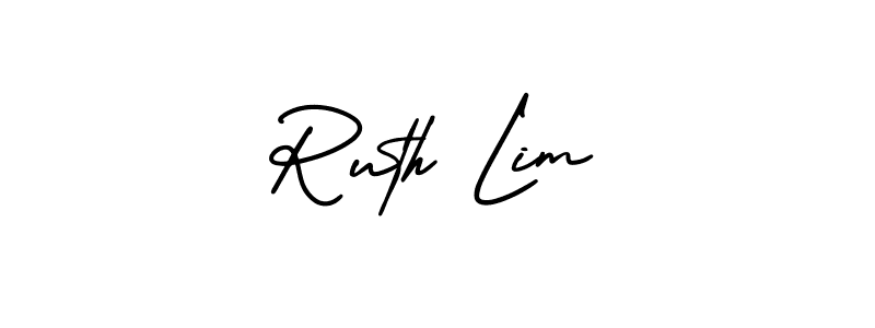 Create a beautiful signature design for name Ruth Lim. With this signature (AmerikaSignatureDemo-Regular) fonts, you can make a handwritten signature for free. Ruth Lim signature style 3 images and pictures png