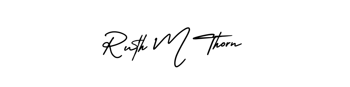 Make a beautiful signature design for name Ruth M Thorn. Use this online signature maker to create a handwritten signature for free. Ruth M Thorn signature style 3 images and pictures png