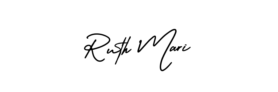 Use a signature maker to create a handwritten signature online. With this signature software, you can design (AmerikaSignatureDemo-Regular) your own signature for name Ruth Mari. Ruth Mari signature style 3 images and pictures png