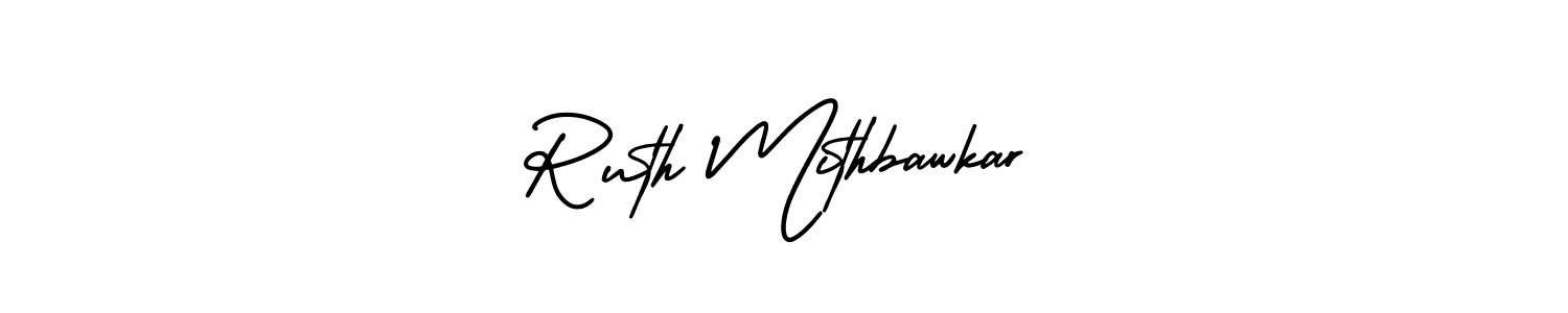 Make a beautiful signature design for name Ruth Mithbawkar. Use this online signature maker to create a handwritten signature for free. Ruth Mithbawkar signature style 3 images and pictures png