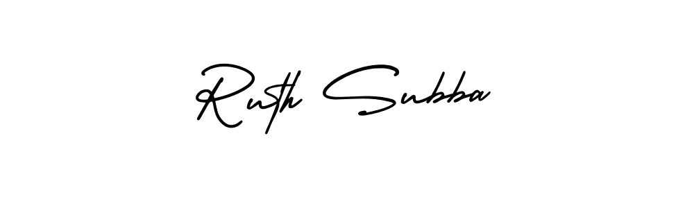 Make a beautiful signature design for name Ruth Subba. With this signature (AmerikaSignatureDemo-Regular) style, you can create a handwritten signature for free. Ruth Subba signature style 3 images and pictures png