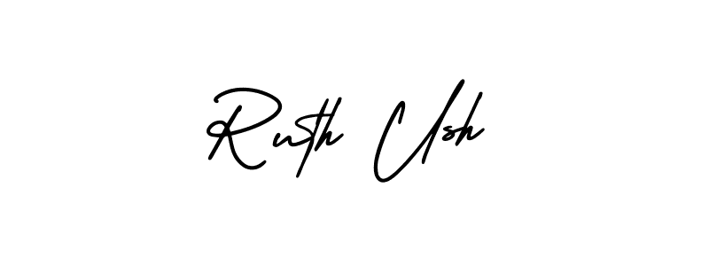 Design your own signature with our free online signature maker. With this signature software, you can create a handwritten (AmerikaSignatureDemo-Regular) signature for name Ruth Ush. Ruth Ush signature style 3 images and pictures png