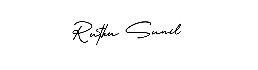 How to Draw Ruthu Sunil signature style? AmerikaSignatureDemo-Regular is a latest design signature styles for name Ruthu Sunil. Ruthu Sunil signature style 3 images and pictures png