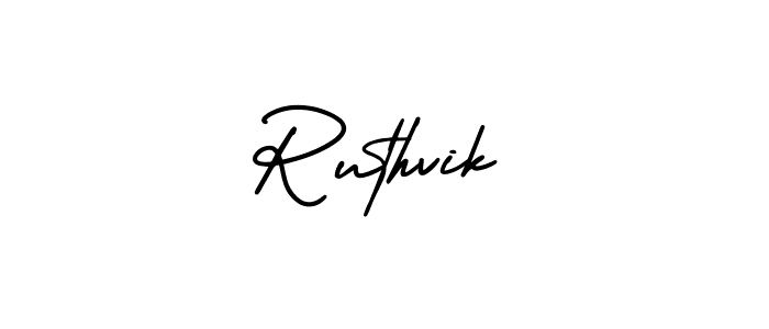 if you are searching for the best signature style for your name Ruthvik. so please give up your signature search. here we have designed multiple signature styles  using AmerikaSignatureDemo-Regular. Ruthvik signature style 3 images and pictures png