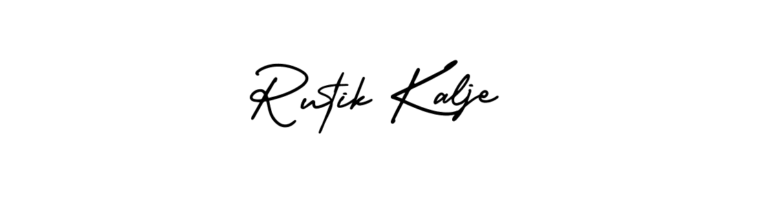 Make a beautiful signature design for name Rutik Kalje. With this signature (AmerikaSignatureDemo-Regular) style, you can create a handwritten signature for free. Rutik Kalje signature style 3 images and pictures png