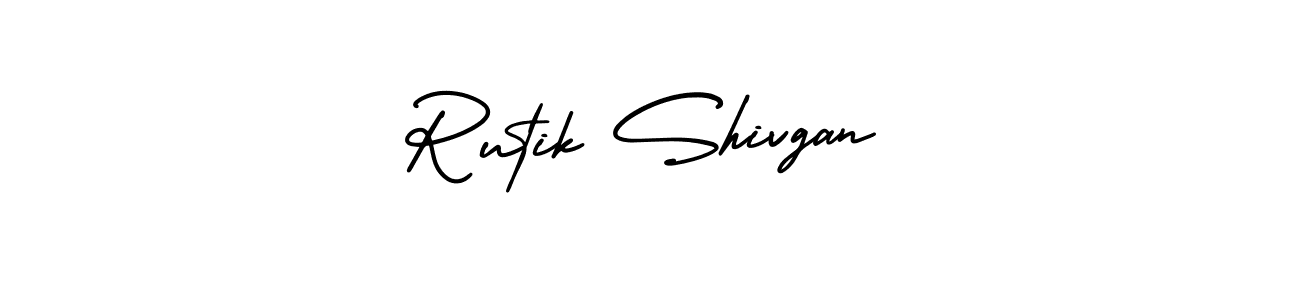 It looks lik you need a new signature style for name Rutik Shivgan. Design unique handwritten (AmerikaSignatureDemo-Regular) signature with our free signature maker in just a few clicks. Rutik Shivgan signature style 3 images and pictures png