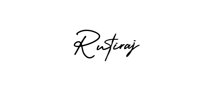 How to make Rutiraj signature? AmerikaSignatureDemo-Regular is a professional autograph style. Create handwritten signature for Rutiraj name. Rutiraj signature style 3 images and pictures png