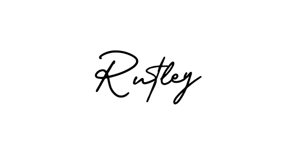 You should practise on your own different ways (AmerikaSignatureDemo-Regular) to write your name (Rutley) in signature. don't let someone else do it for you. Rutley signature style 3 images and pictures png