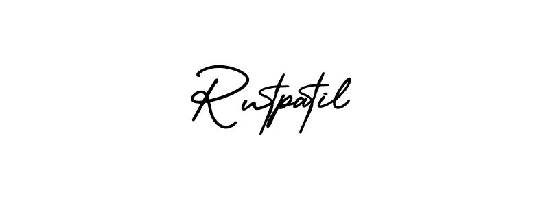 AmerikaSignatureDemo-Regular is a professional signature style that is perfect for those who want to add a touch of class to their signature. It is also a great choice for those who want to make their signature more unique. Get Rutpatil name to fancy signature for free. Rutpatil signature style 3 images and pictures png