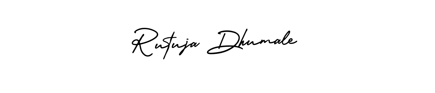 Create a beautiful signature design for name Rutuja Dhumale. With this signature (AmerikaSignatureDemo-Regular) fonts, you can make a handwritten signature for free. Rutuja Dhumale signature style 3 images and pictures png