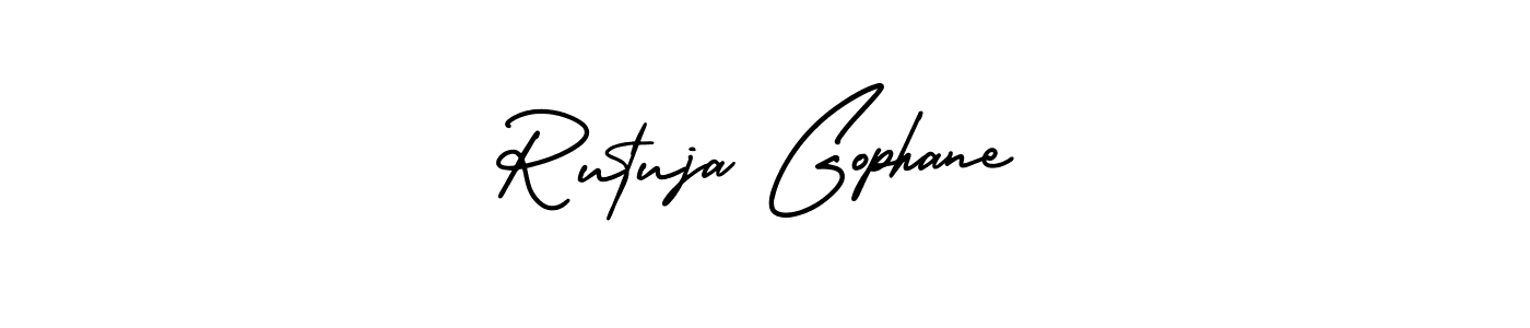 Create a beautiful signature design for name Rutuja Gophane. With this signature (AmerikaSignatureDemo-Regular) fonts, you can make a handwritten signature for free. Rutuja Gophane signature style 3 images and pictures png