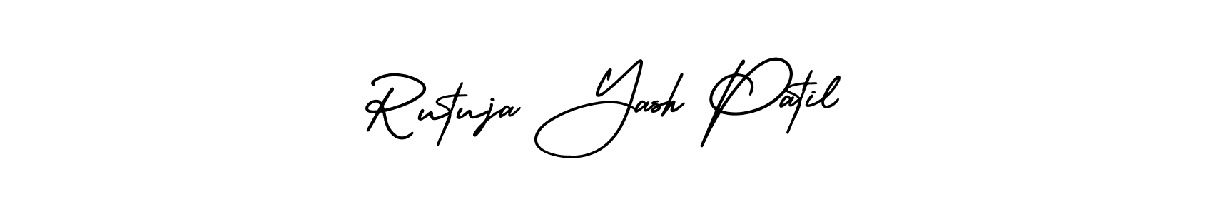 Use a signature maker to create a handwritten signature online. With this signature software, you can design (AmerikaSignatureDemo-Regular) your own signature for name Rutuja Yash Patil. Rutuja Yash Patil signature style 3 images and pictures png