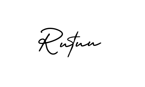 It looks lik you need a new signature style for name Rutuu. Design unique handwritten (AmerikaSignatureDemo-Regular) signature with our free signature maker in just a few clicks. Rutuu signature style 3 images and pictures png