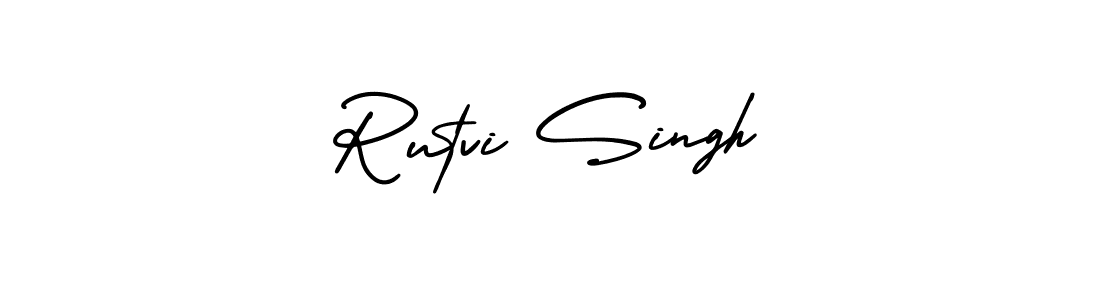 How to Draw Rutvi Singh signature style? AmerikaSignatureDemo-Regular is a latest design signature styles for name Rutvi Singh. Rutvi Singh signature style 3 images and pictures png