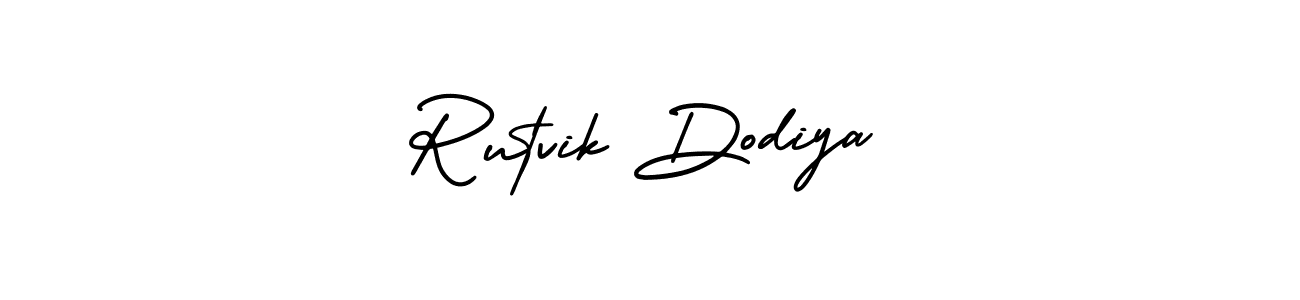 Create a beautiful signature design for name Rutvik Dodiya. With this signature (AmerikaSignatureDemo-Regular) fonts, you can make a handwritten signature for free. Rutvik Dodiya signature style 3 images and pictures png