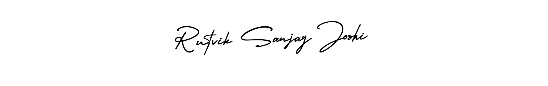 Similarly AmerikaSignatureDemo-Regular is the best handwritten signature design. Signature creator online .You can use it as an online autograph creator for name Rutvik Sanjay Joshi. Rutvik Sanjay Joshi signature style 3 images and pictures png