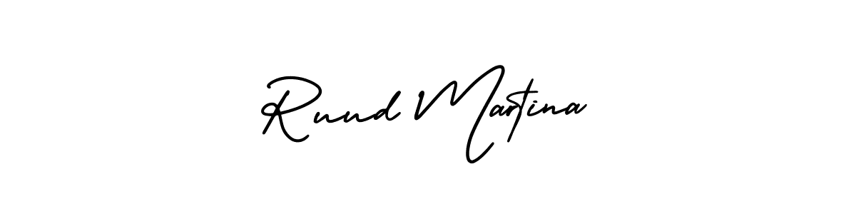 Ruud Martina stylish signature style. Best Handwritten Sign (AmerikaSignatureDemo-Regular) for my name. Handwritten Signature Collection Ideas for my name Ruud Martina. Ruud Martina signature style 3 images and pictures png