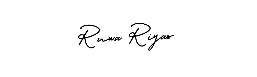 if you are searching for the best signature style for your name Ruwa Riyas. so please give up your signature search. here we have designed multiple signature styles  using AmerikaSignatureDemo-Regular. Ruwa Riyas signature style 3 images and pictures png