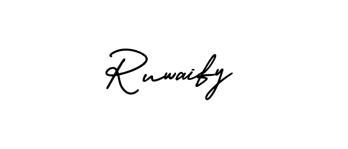 Best and Professional Signature Style for Ruwaify. AmerikaSignatureDemo-Regular Best Signature Style Collection. Ruwaify signature style 3 images and pictures png