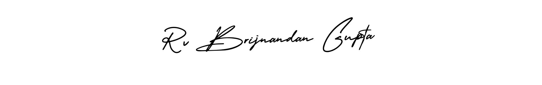 How to make Rv Brijnandan Gupta signature? AmerikaSignatureDemo-Regular is a professional autograph style. Create handwritten signature for Rv Brijnandan Gupta name. Rv Brijnandan Gupta signature style 3 images and pictures png