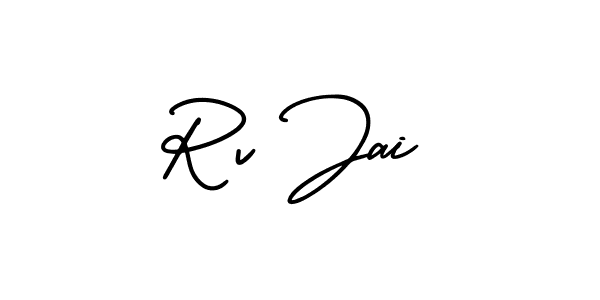 How to Draw Rv Jai signature style? AmerikaSignatureDemo-Regular is a latest design signature styles for name Rv Jai. Rv Jai signature style 3 images and pictures png