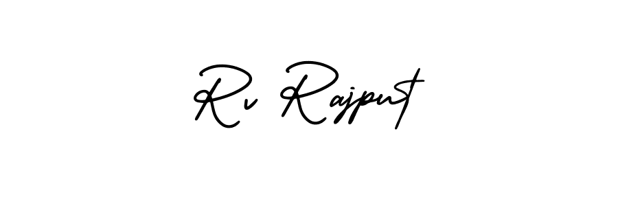 It looks lik you need a new signature style for name Rv Rajput. Design unique handwritten (AmerikaSignatureDemo-Regular) signature with our free signature maker in just a few clicks. Rv Rajput signature style 3 images and pictures png